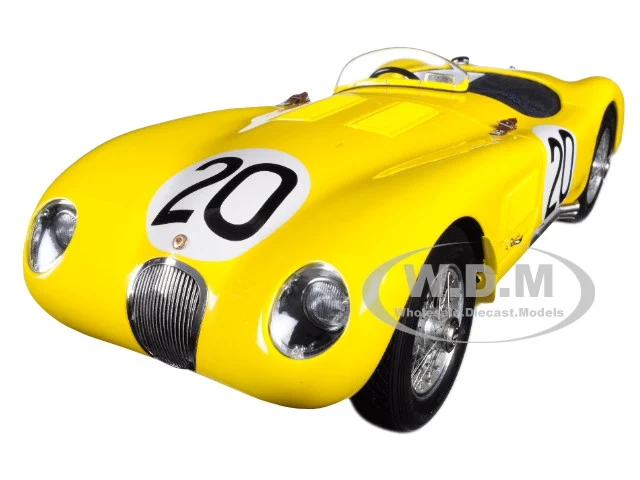 Jaguar C-Type #20 Roger Laurent, Charles de Tornaco 24 Hours of Le Mans France (1953) "Jaguar Racing Team" Limited Edition to 1,000 pieces Worldwide 1/18 Diecast Model Car by CMC