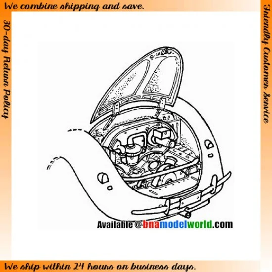 CMK 3009 1/35 VW Beetle Engine Set (VW Boxer Engine) for CMK kit - Military Vehicles & Tanks