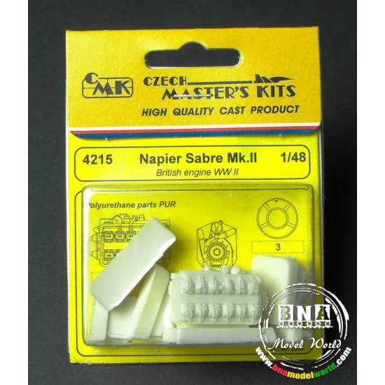 CMK 4215 1/48 WWII British Napier Sabre Mk.II Engine Set - Model Planes