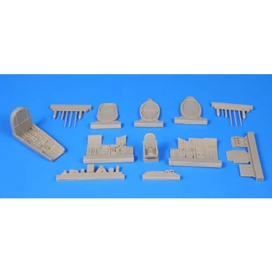 CMK 4336 1/48 WWII British Spitfire Mk.I Fighter Interior set - Model Planes