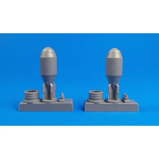 CMK 4360 1/48 WWII British Antisubmarine Bomb 600lb Mk.I (2pcs) - Model Planes