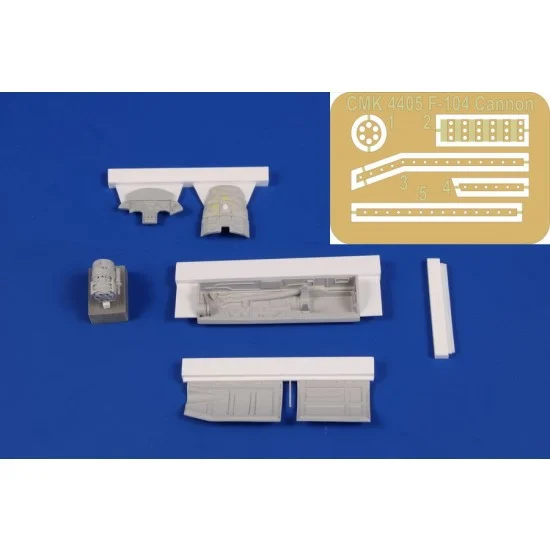 CMK 4405 1/48 Modern F-104 Starfighter Port Side Cannon Installation for Kinetic kits