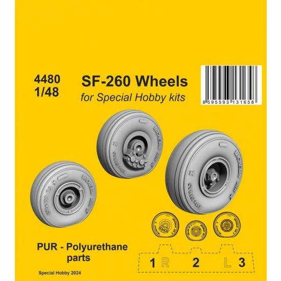 CMK 4480 1/48 Modern SF-260 Wheels for Special Hobby kits