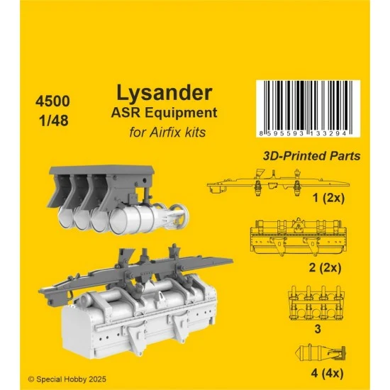 CMK 4500 1/48 WWII Lysander ASR Equipment for Airfix kit - Model Planes
