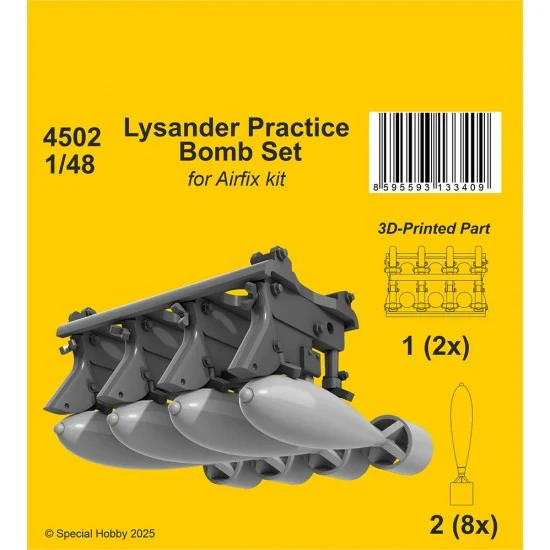 CMK 4502 1/48 Lysander Practice Bomb Set for Airfix kit - Model Planes