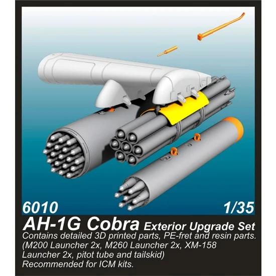 CMK 6010 1/35 AH-1G Cobra Exterior Upgrade Set for ICM kits