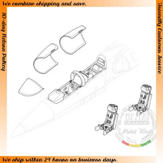 CMK 7083 1/72 Aero L-39C/ZA Albatross Interior Set for Eduard kit