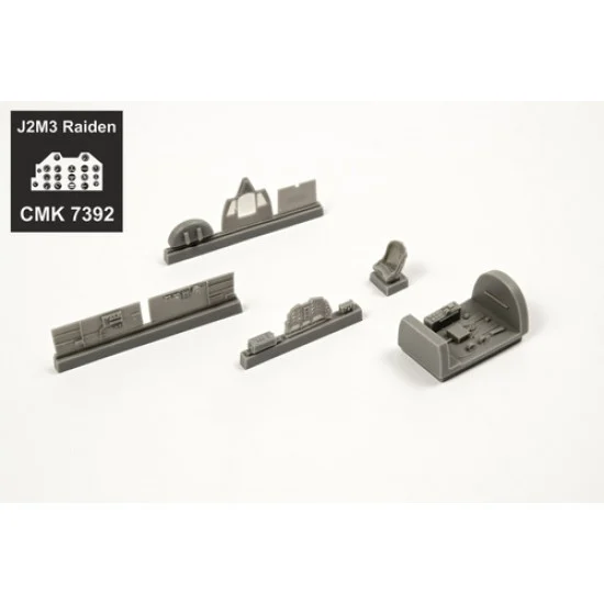 CMK 7392 1/72 J2M3 Raiden Cockpit Set, for Hasegawa kit - Model Planes