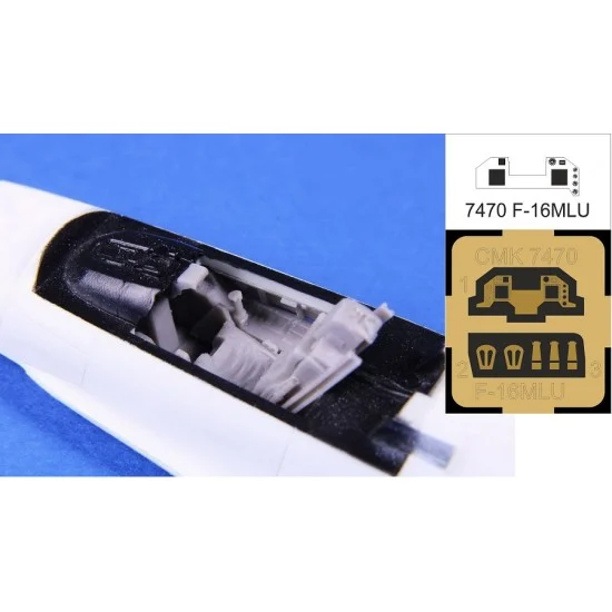 CMK 7470 1/72 General Dynamics F-16MLU Cockpit set for Revell kits