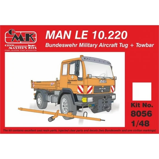 CMK 8056 1/48 German MAN LE 10.220 Bundeswehr Military Aircraft Tug & Towbar Full Resin kit - Military Vehicles & Tanks