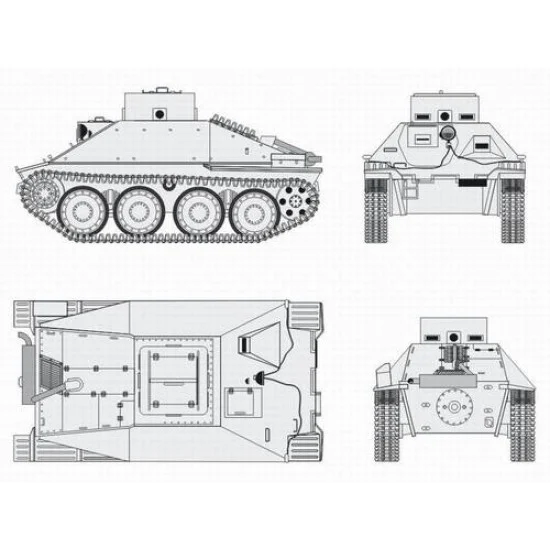 CMK B48067 1/48 Jagdpanzer 38 Hetzer School Version Conversion 1/48 for Tamiya kit - Military Vehicles & Tanks