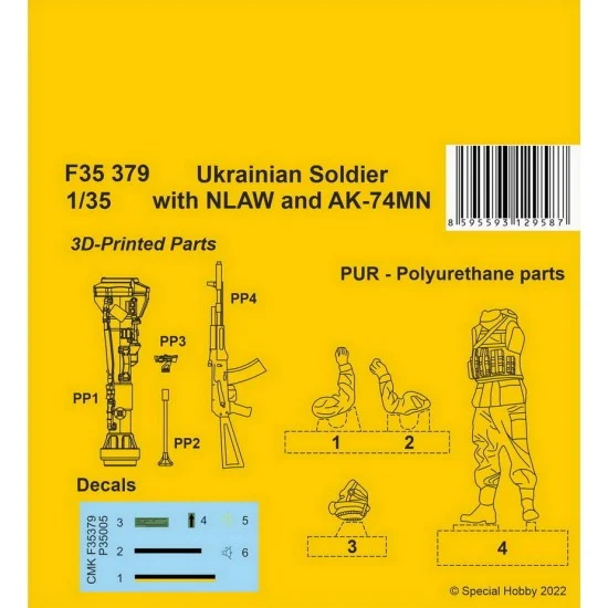 CMK F35379 1/35 Ukranian Soldier with NLAW and AK-74MN