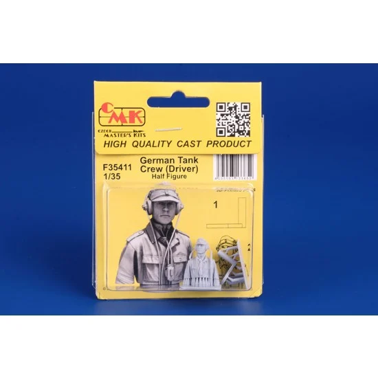 CMK F35411 1/35 German Tank Crew (Driver) Half Figure - Model Figures