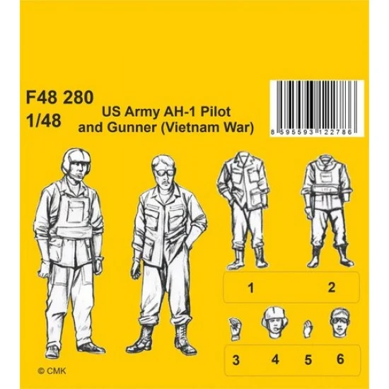 CMK F48280 1/48 Vietnam War US Army AH-1 Pilot and Gunner