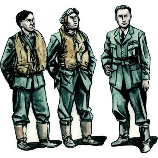 CMK F72326 1/72 Barracuda Crew Members - Standing (3 figures)