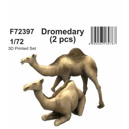 CMK F72397 1/72 Dromedary Mini Animal (2pcs) - Scenics & Diorama