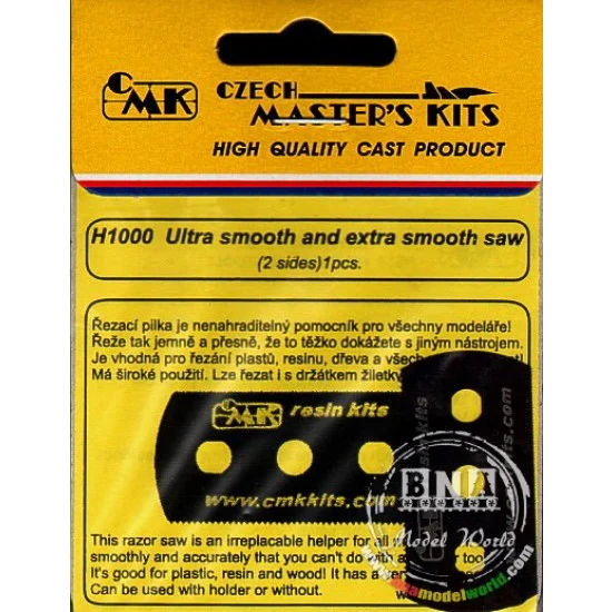 CMK H1000 Ultra Smooth and Extra Smooth Saw (2 sides) 1pc - Hobby Tools & Supplies