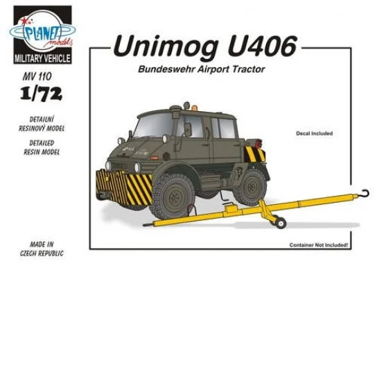 CMK MV110 1/72 Unimog U406 DoKa Military Airport Tug + AERO Rx Towbar Full resin kit - Military Vehicles & Tanks