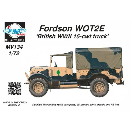 CMK MV134 1/72 Fordson WOT2 E (15CWT) 'Wooden Cargo Bed' - Military Vehicles & Tanks