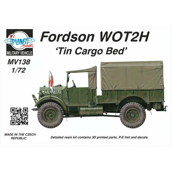 CMK MV138 1/72 Fordson WOT2H (15CWT) Tin Cargo Bed - Military Vehicles & Tanks