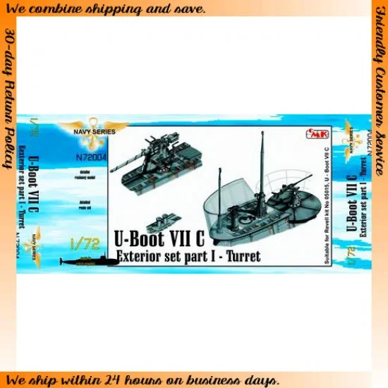 CMK N72004 1/72 German U-Boot VII Exterior Set Part I - Turret for Revell #05015