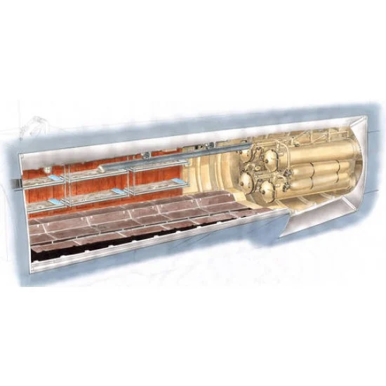 CMK N72011 1/72 U-Boot typ IX Front Torpedo Section for Revell kit