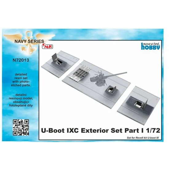 CMK N72013 1/72 U-Boot IX Exterior Set Part I, for Revell kit