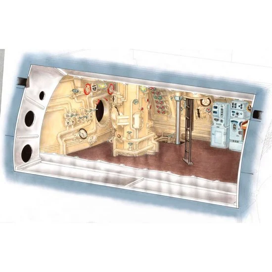 CMK N72014 1/72 U-Boot typ IX Command Section (Control room) for Revell kit