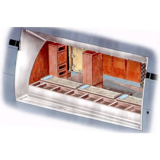 CMK N72015 1/72 U-Boot typ IX Front Crew Quarters for Revell kit