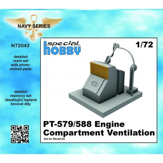CMK N72043 1/72 PT-579/588 Engine Compartment Ventilation for Revell kits