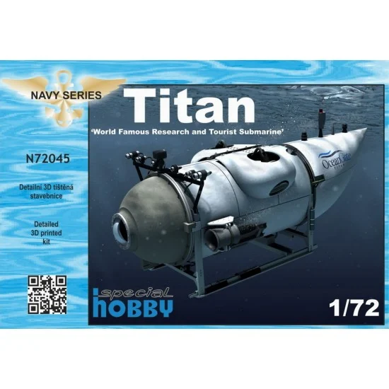 CMK N72045 1/72 Modern Titan 'World Famous Research and Tourist Submarine' - Model Ships & Boats