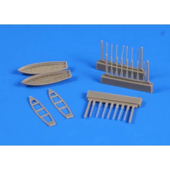 CMK NS014 1/200 8 m Cutter (2pcs) with Paddles for Trumpeter kits - Model Ships & Boats