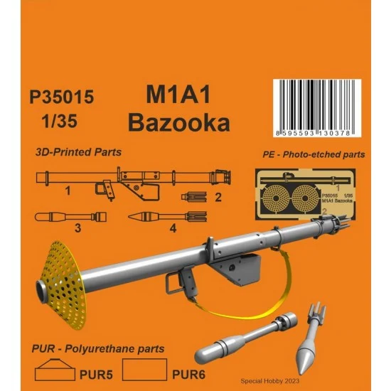 CMK P35015 1/35 M1A1 Bazooka Recoilless Rocket Anti-tank Weapon