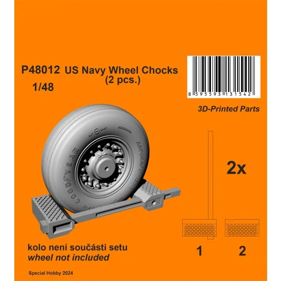 CMK P48012 1/48 US Navy Wheel Chocks - Model Planes