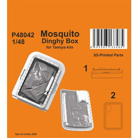CMK P48042 1/48 Mosquito Dinghy Box for Tamiya kits - Model Planes