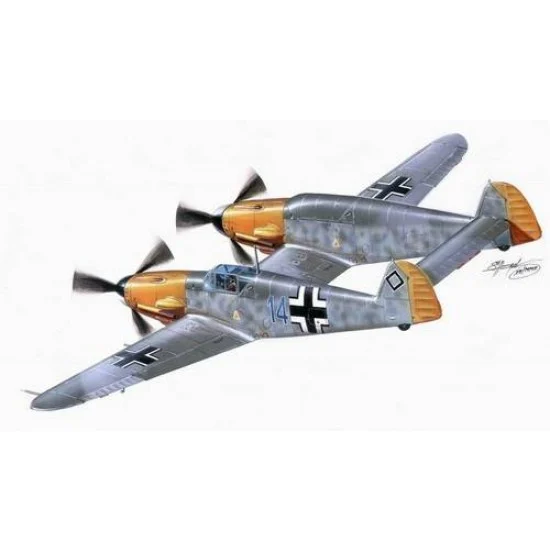 CMK PLT086 1/48 Messerschmitt Bf 109 Z Full resin kit - Model Planes
