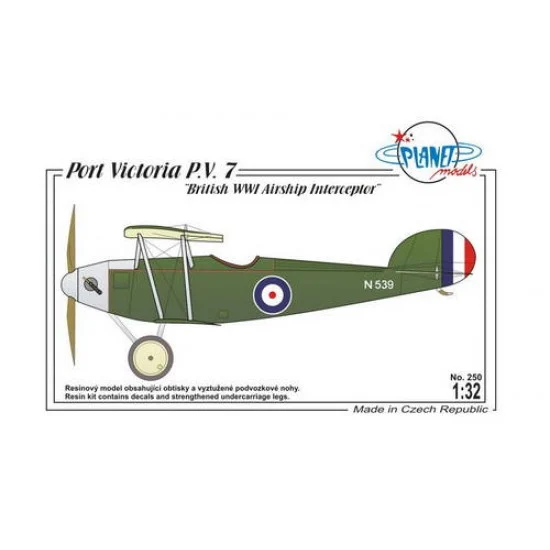 CMK PLT250 1/32 Port Victoria P.V.7 - British WWI Airship Interceptor Full resin kit