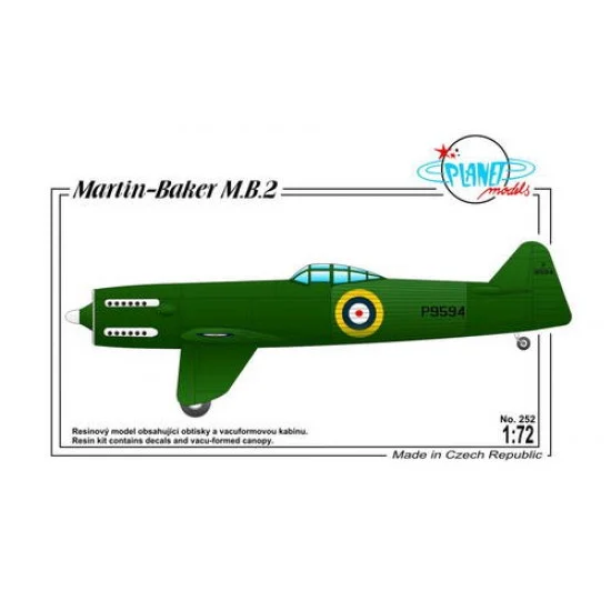 CMK PLT252 1/72 Martin-Baker MB-2 British Fighter Prototype Full resin kit