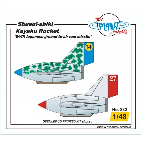 CMK PLT282 1/48 WWII Japanese Shusui-shiki Kayaku Rocket Ground-to-air Ram Missiles (2pcs)