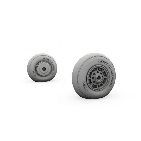 CMK Q48371 1/48 WWII Italian Reggiane Re 2000 Main Wheels - Model Planes