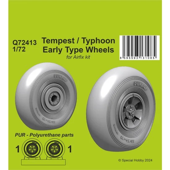 CMK Q72413 1/72 Tempest/Typhoon Early type Wheels - Model Planes