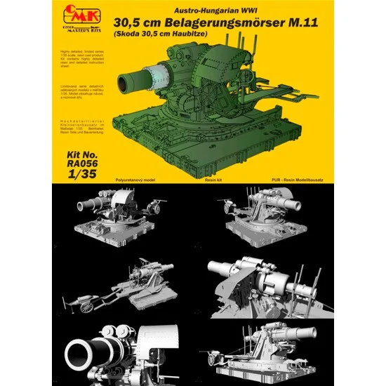 CMK RA056 1/35 WWI Austro-Hungarian 30.5 cm Siege Mortar M.11 / Skoda 30.5 cm Howitzer