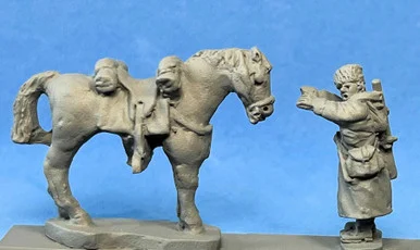 PIG160309 - Cossack Empty Horses (6) with Holders (2)