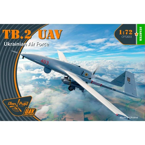 Clear Prop 72033 1/72 Bayraktar Tb.2 UAV Ukrainian Army [Starter kit] - Model Planes