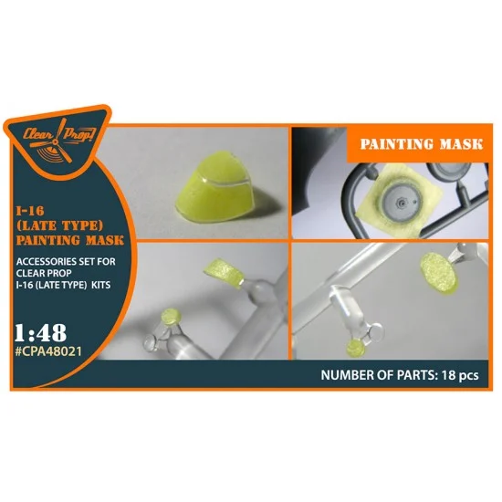 Clear Prop A48021 1/48 Polikarpov I-16 Late Version Painting Mask for Clear Prop kits