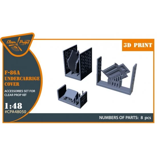 Clear Prop A48050 1/48 F-86A Undercarriage Covers for Clear Prop kits
