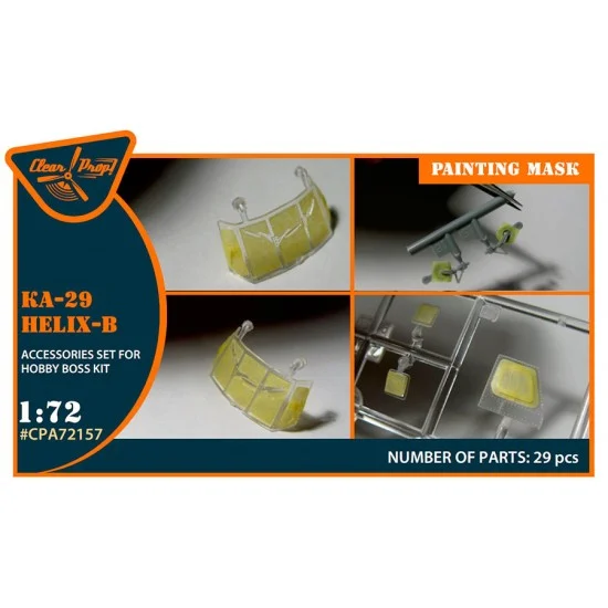 Clear Prop A72157 1/72 Ka-29 Helix-B Painting Masking for Hobby Boss kits