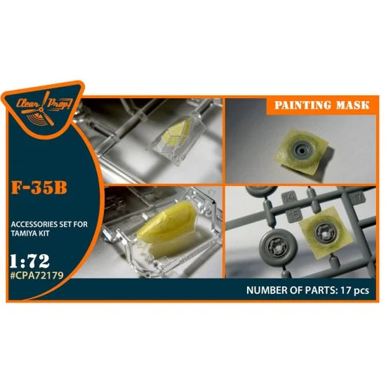 Clear Prop A72179 1/72 Lockheed Martin F-35B Lightning II Painting Mask for Tamiya kits