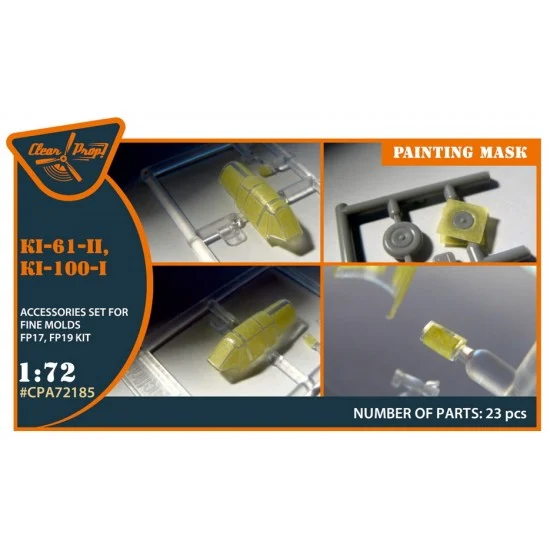 Clear Prop A72185 1/72 Ki-61-II, Ki-100-I Painting Mask for Finemolds FP17/FP19
