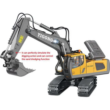 R/C 2.4 Ghz Remote Control Excavator w/Lights & Sound - New Capable